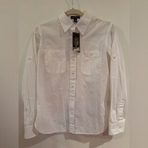 Ralph Lauren Women’s White Button Down Shirt